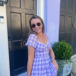 Princess Polly Purple Checkered Dress